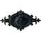 Ekena Millwork Quentin Ceiling Medallion, Hand-Painted Night Shade, 23 1/2"W x 12 1/4"H x 1 1/2"P CM23RO1NSF - alternate 1